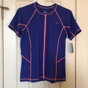 Nike girls large swim top